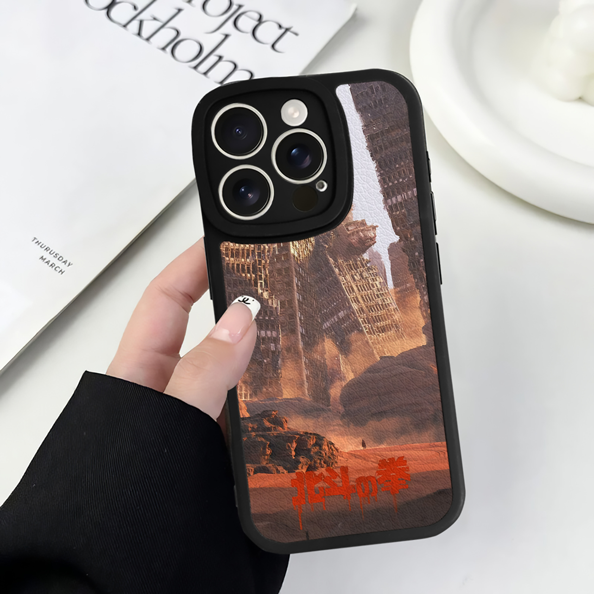 （画像用） 北斗の拳 Fist of the North Star 【iPhone 16シリーズ対応】シリコンスマホケース（レザー調） 材質：シリコン
